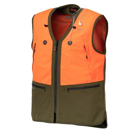 CHALECO DE CAZA PARA HOMBRE CHIRUCA ONURIS - VERT/ORANGE