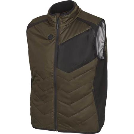 Chaleco Sin Mangas Para Hombre Harkila Heat - Kaki/Noir