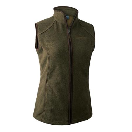 Chaleco Sin Mangas Para Mujer De Polar - Kaki Deerhunter Lady Josephine Fleece Polaire - Kaki