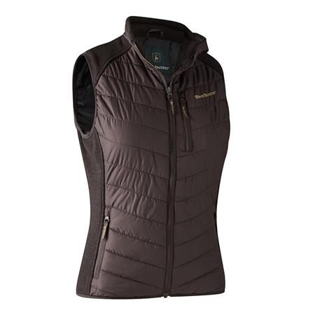Chaleco Sin Mangas Para Mujer Deerhunter Lady Caroline Padded With Knit - Prune