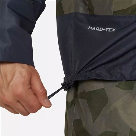 CHAQUETA DE HOMBRE FINNTRAIL IMPERMEABLE GREENWOOD - CAMUFLAJE SOMBRA VERDE