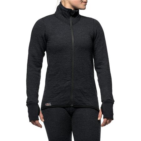 CHAQUETA MIXTA WOOLPOWER FULL ZIP JACKET 400 - NOIR
