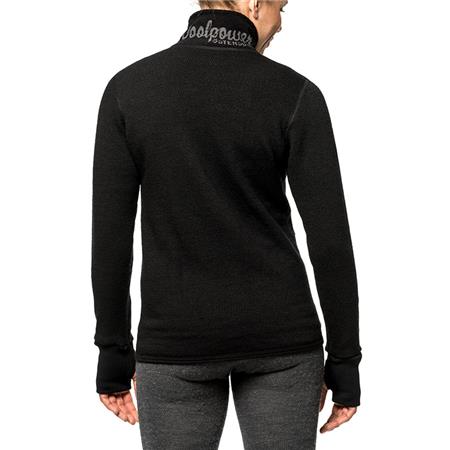 CHAQUETA MIXTA WOOLPOWER FULL ZIP JACKET 400 - NOIR