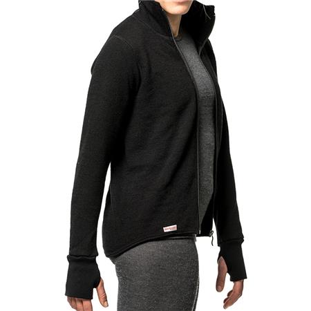 CHAQUETA MIXTA WOOLPOWER FULL ZIP JACKET 400 - NOIR
