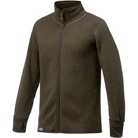 Chaqueta Mixta Woolpower Full Zip Jacket 600 - Vert