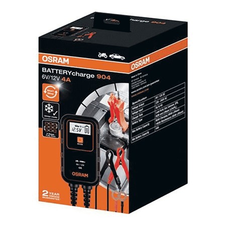 CHARGEUR D'ENTRETIEN OSRAM 6V-12V 4A - PB / AGM / LITHIUM
