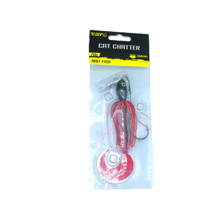 Chatterbait Black Cat Cat Chatter - 70G - Bait Fish