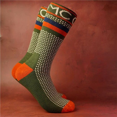 Chaussettes Homme One More Cast Spotted Eel Bamboo - Kaki