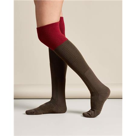 CHAUSSETTES MIXTE LE CHAMEAU CHASSEUR - ROUGE