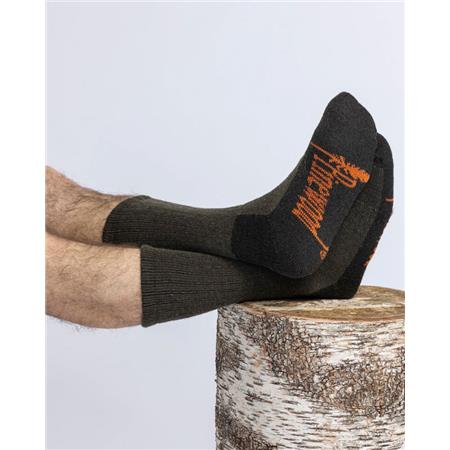 CHAUSSETTES PINEWOOD HUNTERS TERRY WOOL - VERT
