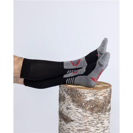 CHAUSSETTES PINEWOOD OUTDOOR MULTI SPORT - NOIR/GRIS