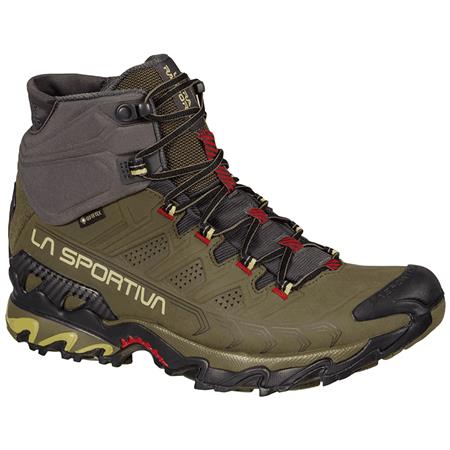 CHAUSSURES HOMME LA SPORTIVA ULTRA RAPTOR II MID LEATHER GTX IVY/TANGO RED