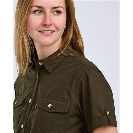 CHEMISE MANCHES COURTES FEMME PINEWOOD SAFARI S/S - MOSS GREEN