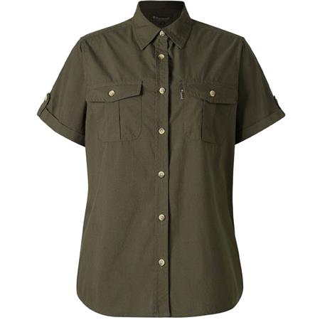 Chemise Manches Courtes Femme Pinewood Safari S/S - Moss Green