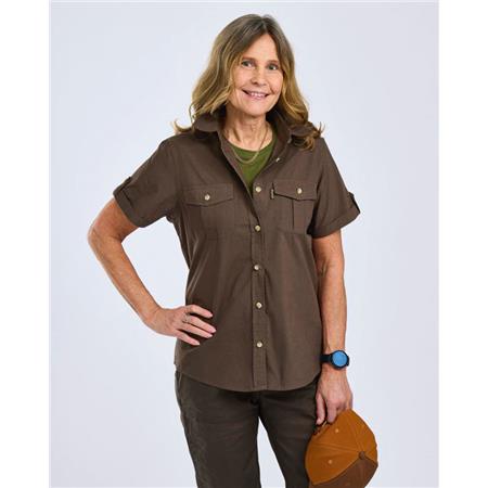 CHEMISE MANCHES COURTES FEMME PINEWOOD SAFARI S/S - OLIVE