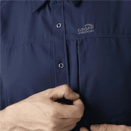 CHEMISE MANCHES COURTES HOMME GEOFF ANDERSON EZMAR LIGHT S/S - BLEU