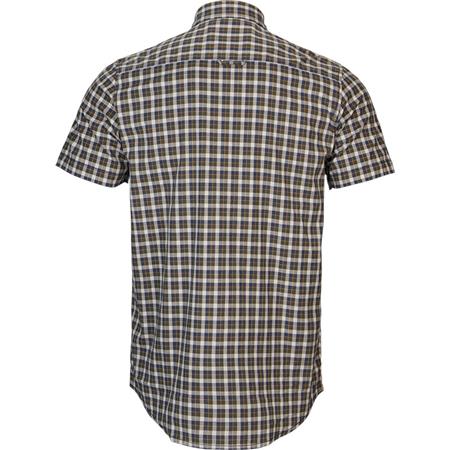 CHEMISE MANCHES COURTES HOMME HARKILA FJELL S/S - NAVAL BLUE CHECK