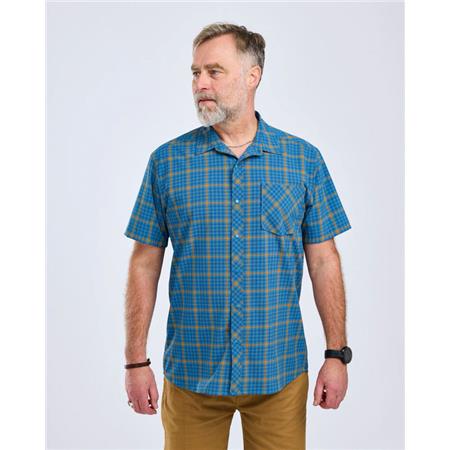 CHEMISE MANCHES COURTES HOMME PINEWOOD OUTDOOR S/S - BLEU