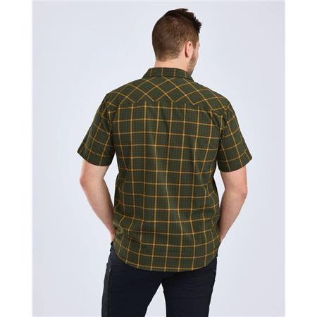 CHEMISE MANCHES COURTES HOMME PINEWOOD OUTDOOR S/S - VERT