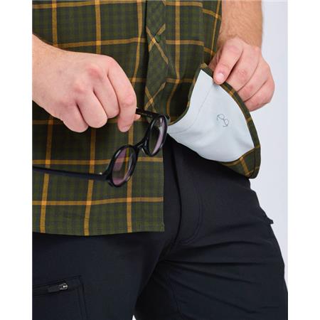 CHEMISE MANCHES COURTES HOMME PINEWOOD OUTDOOR S/S - VERT