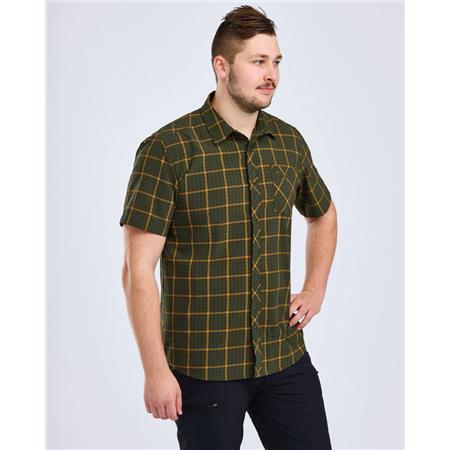 CHEMISE MANCHES COURTES HOMME PINEWOOD OUTDOOR S/S - VERT