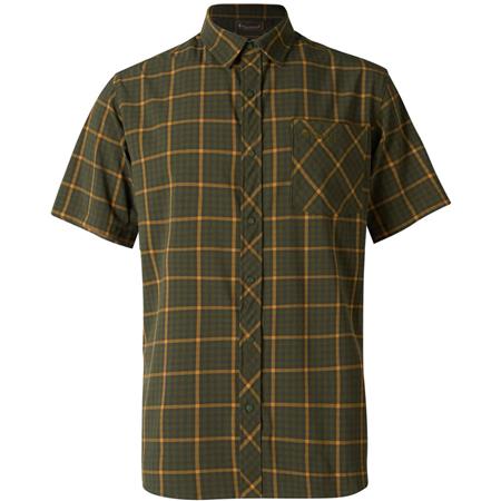 CHEMISE MANCHES COURTES HOMME PINEWOOD OUTDOOR S/S - VERT