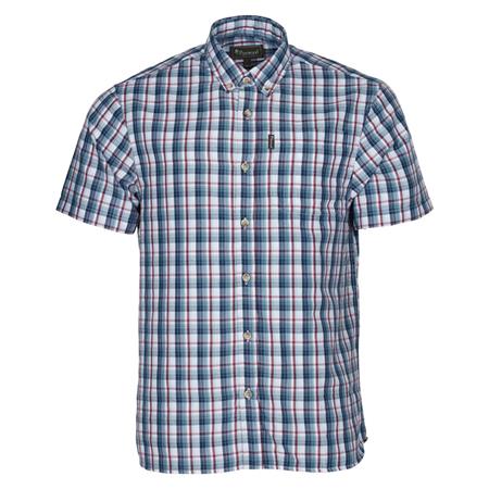 Chemise Manches Courtes Homme Pinewood Summer - Bleu/Rouge