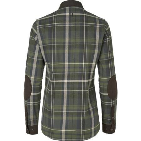 CHEMISE MANCHES LONGUES FEMME HARKILA PAJALA L/S W - OLIVE CHECK