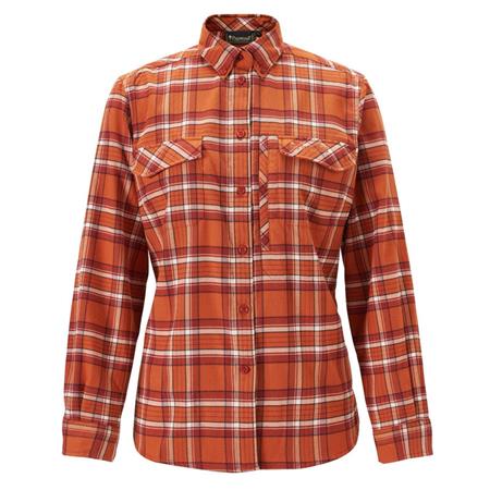 Chemise Manches Longues Femme Pinewood Abisko Hiking Flannel - Burned Orange
