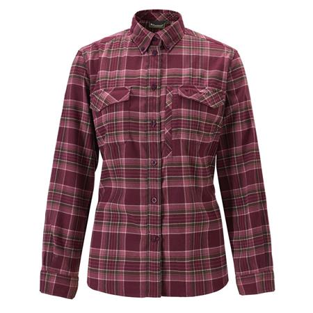 Chemise Manches Longues Femme Pinewood Abisko Hiking Flannel - Plum