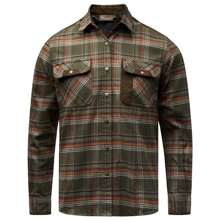 Chemise Manches Longues Femme Pinewood Prestwick Exclusive - Green/Burned Orange
