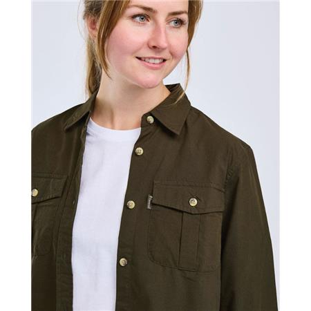 CHEMISE MANCHES LONGUES FEMME PINEWOOD SAFARI L/S - MOSS GREEN