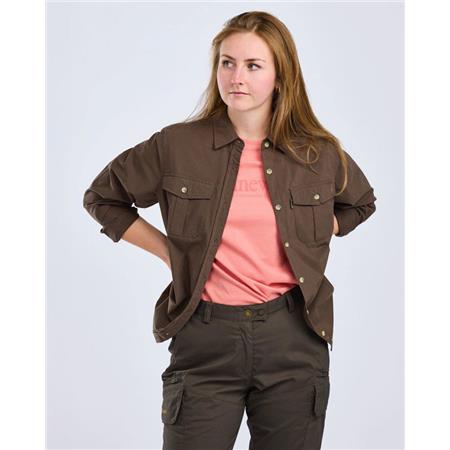CHEMISE MANCHES LONGUES FEMME PINEWOOD SAFARI L/S - OLIVE