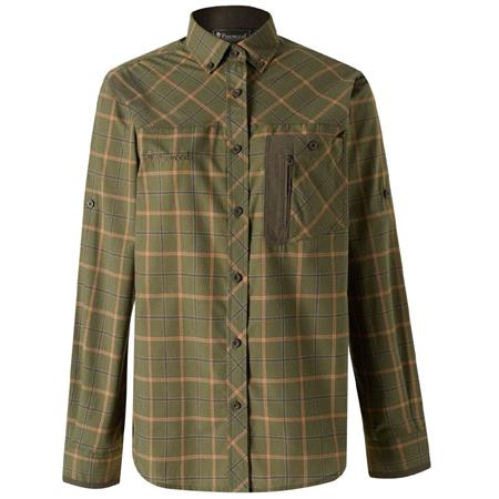 Chemise Manches Longues Femme Pinewood Wolf - Green/Terracotta