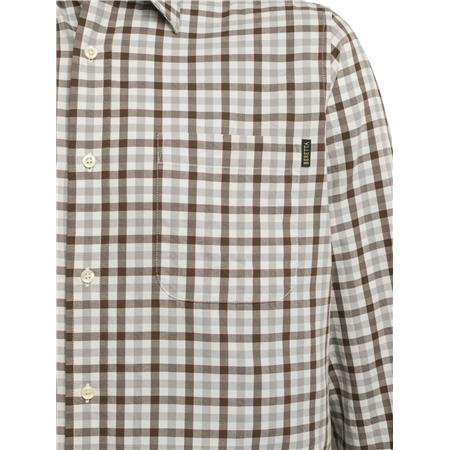 CHEMISE MANCHES LONGUES HOMME BERETTA BRYGGEN - GRIS/MARRON