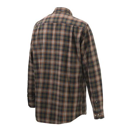 CHEMISE MANCHES LONGUES HOMME BERETTA WOOD FLANNEL BUTTON DOWN SHIRT - TABAC