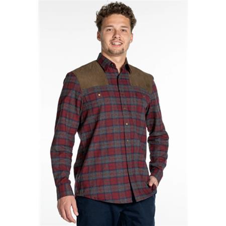 CHEMISE MANCHES LONGUES HOMME BROWNING FREDERICK - ROUGE