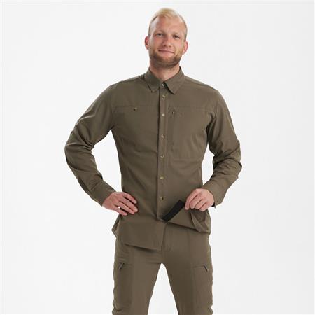 CHEMISE MANCHES LONGUES HOMME DEERHUNTER CANOPY - GRIS
