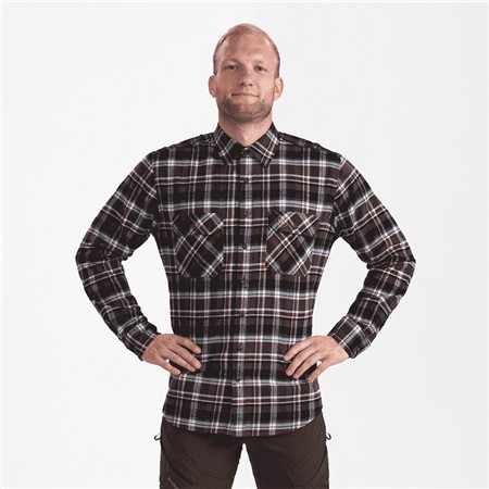 CHEMISE MANCHES LONGUES HOMME DEERHUNTER NATHAN - BLUE CHECK