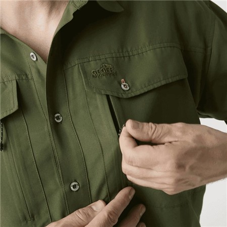 CHEMISE MANCHES LONGUES HOMME GEOFF ANDERSON EZMAR MIDWEIGHT SOFT - VERT