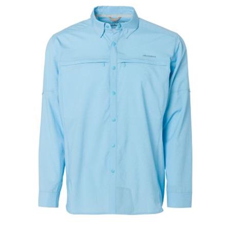 Chemise Manches Longues Homme Grundéns Bayamo Cooling Ls Shirt Caribbean - Bleu