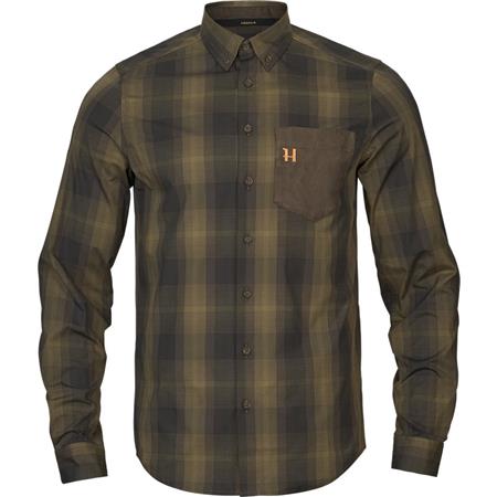 Chemise Manches Longues Homme Harkila Akkan L/S - Willow Green/Shadow Brown