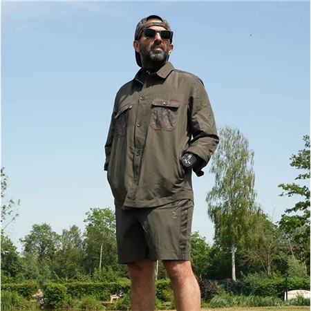 Chemise Manches Longues Homme One More Cast The Pb Shacket Shirt - Kaki