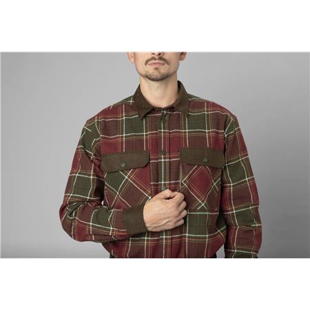 CHEMISE MANCHES LONGUES HOMME SEELAND BANFF - ROUGE