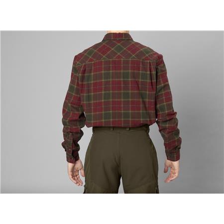 CHEMISE MANCHES LONGUES HOMME SEELAND GLEN - ROUGE