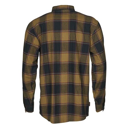CHEMISE MANCHES LONGUES HOMME SWEDTEAM CREST COTTON - DARK SAND