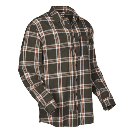 CHEMISE MANCHES LONGUES HOMME SWEDTEAM CREST COTTON - VERT