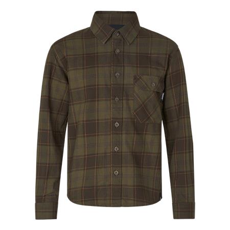 Chemise Manches Longues Junior Seeland Glen Junior Flannel - Pine Green/Dark Navy Check