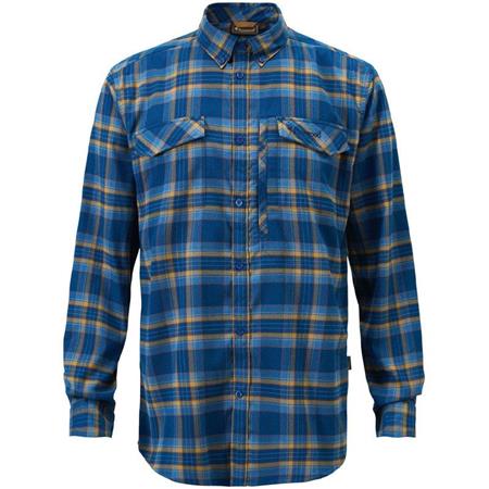 Chemises Manches Longues Homme Pinewood Abisko Hiking Flannel - Azur Blue
