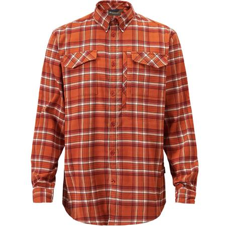 Chemises Manches Longues Homme Pinewood Abisko Hiking Flannel - Burned Orange